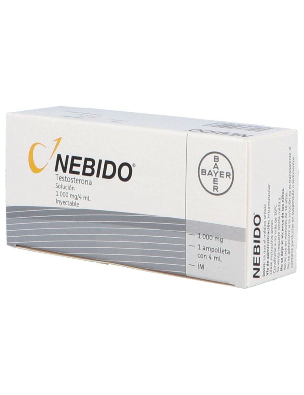 Nebido Solución Inyectable 1000 mg Caja Con 1 Ampolleta 4 mL