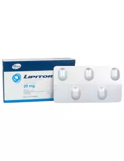 Lipitor 20 mg - Caja con 15 Tabletas | Atorvastatina | Laboratorio Pfizer