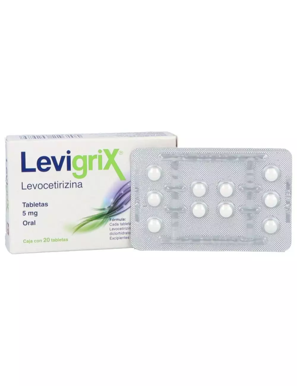 Levigrix 5 mg Caja Con 20 Tabletas