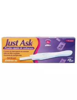 Just Ask Prueba Rápida De Embarazo Caja Con 1 Pieza