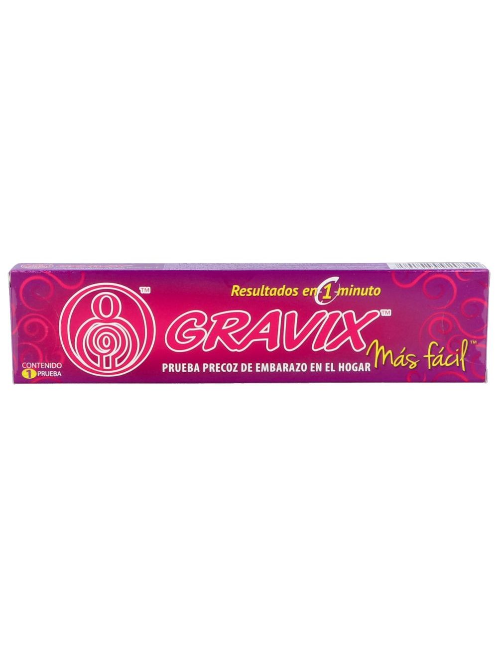 Gravix Caja Con 1 Prueba De Embarazo Casera Gravix Caja Con 1 Prueba De Embarazo Casera