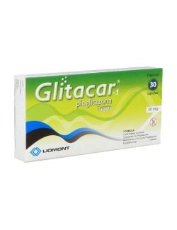 Glitacar -1® 30 mg 30 Tabletas | Pioglitazona | LIOMONT