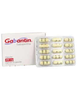 GABANTIN 400 MG CAJA CON 15 CÁPSULAS