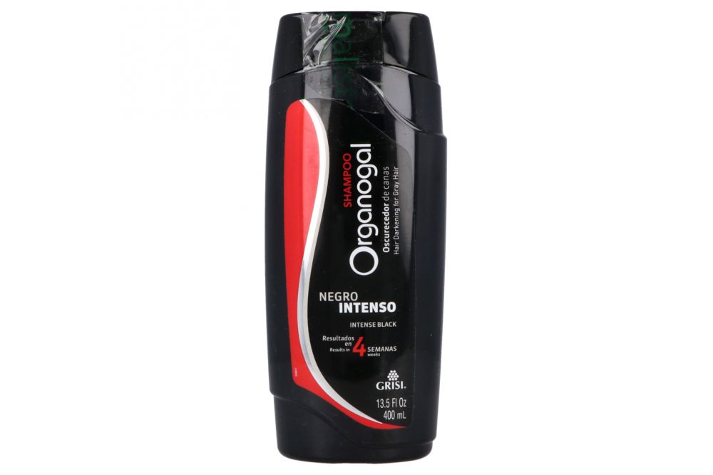 Shampoo Grisi Organogal Negro Intenso Botella Con 400 mL