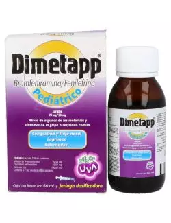 Dimetapp Jarabe Pediátrico Sabor Uva Frasco Con 60 mL