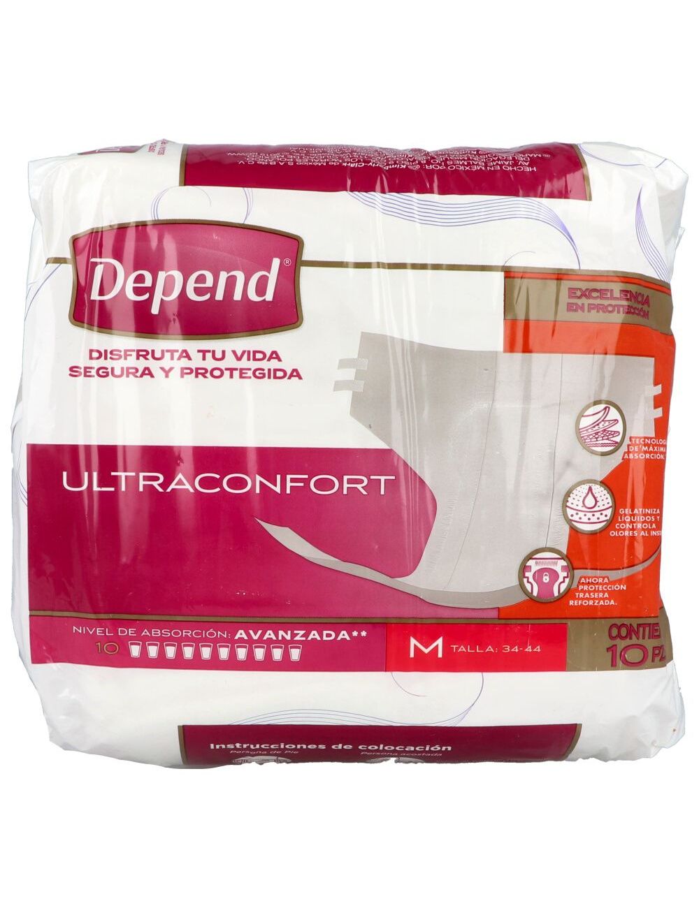 Depend Ultraconfort Talla M. Con 10 Piezas