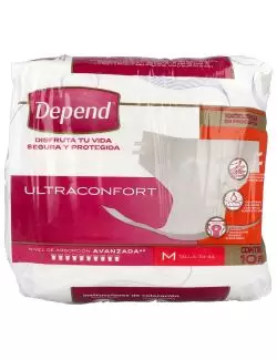 Depend Ultraconfort Talla M. Con 10 Piezas