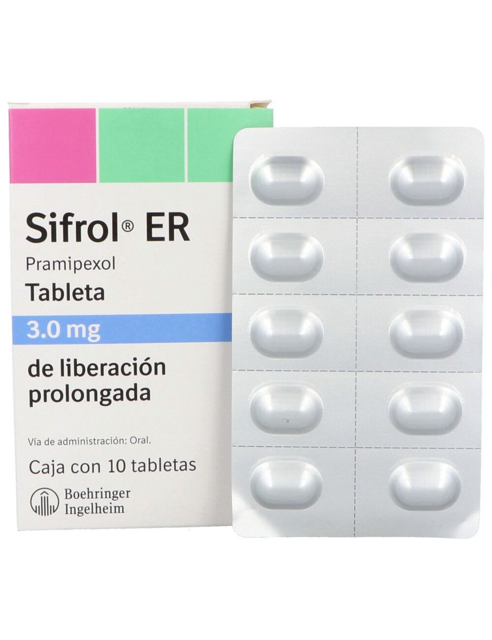 Sifrol ER 3 mg Caja Con 10 Tabletas Sifrol ER 3 mg Caja Con 10 Tabletas