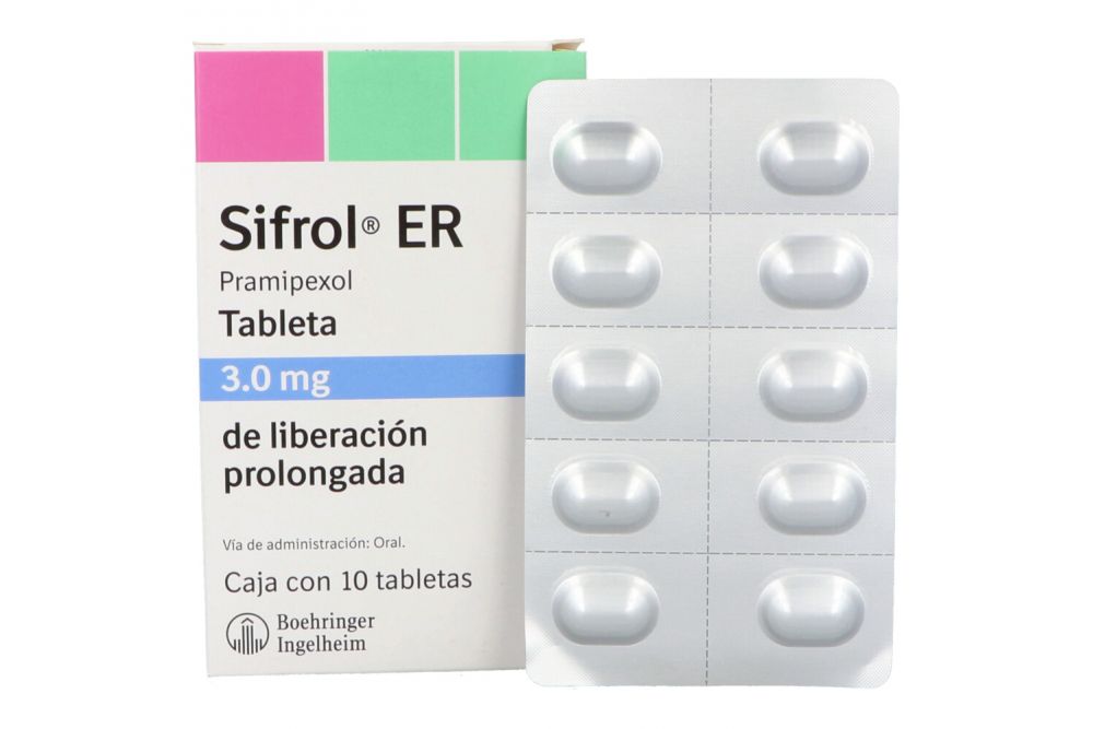 Sifrol ER 3 mg Caja Con 10 Tabletas