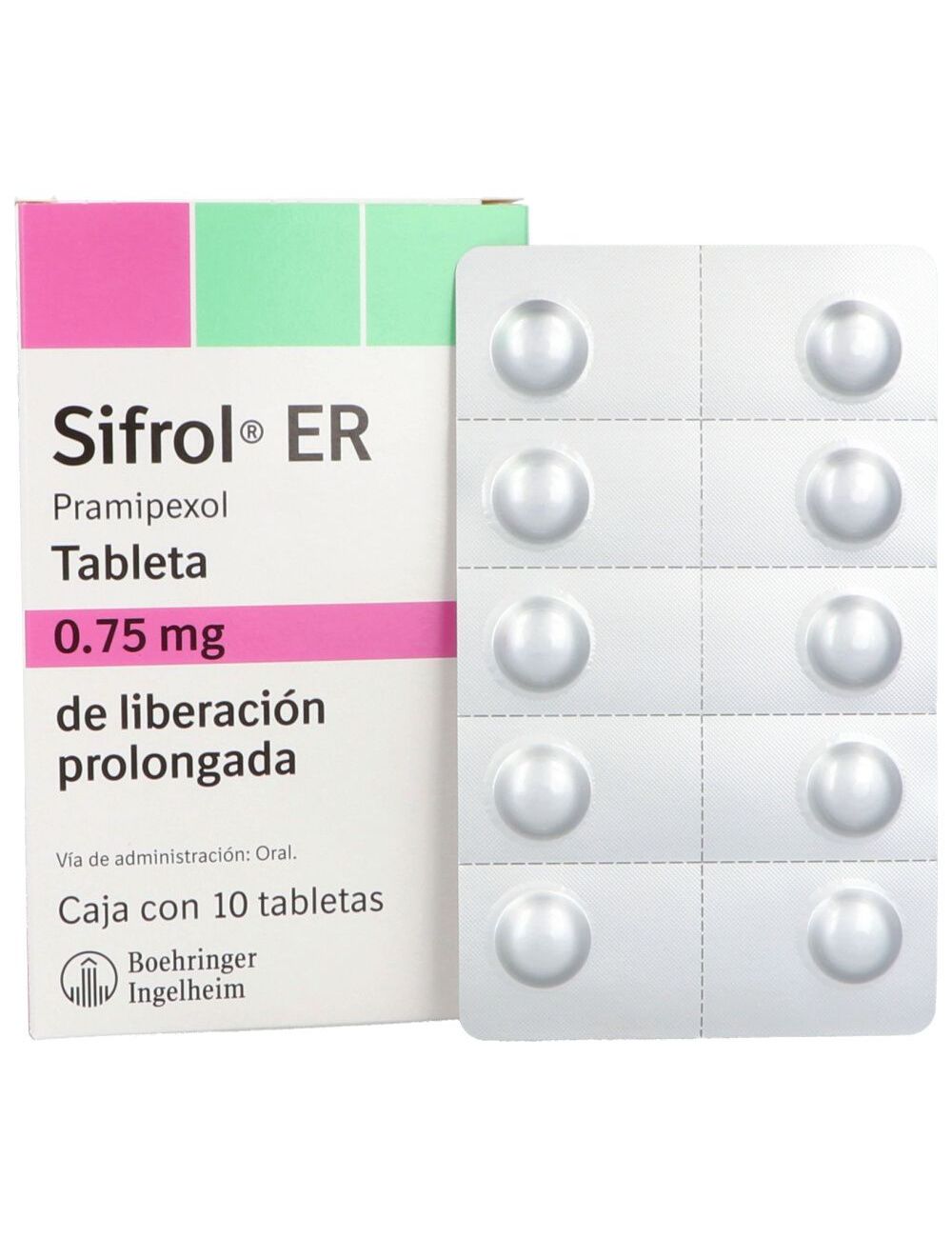 Sifrol ER 0.75 mg Caja Con 10 Tabletas Sifrol ER 0.75 mg Caja Con 10 Tabletas