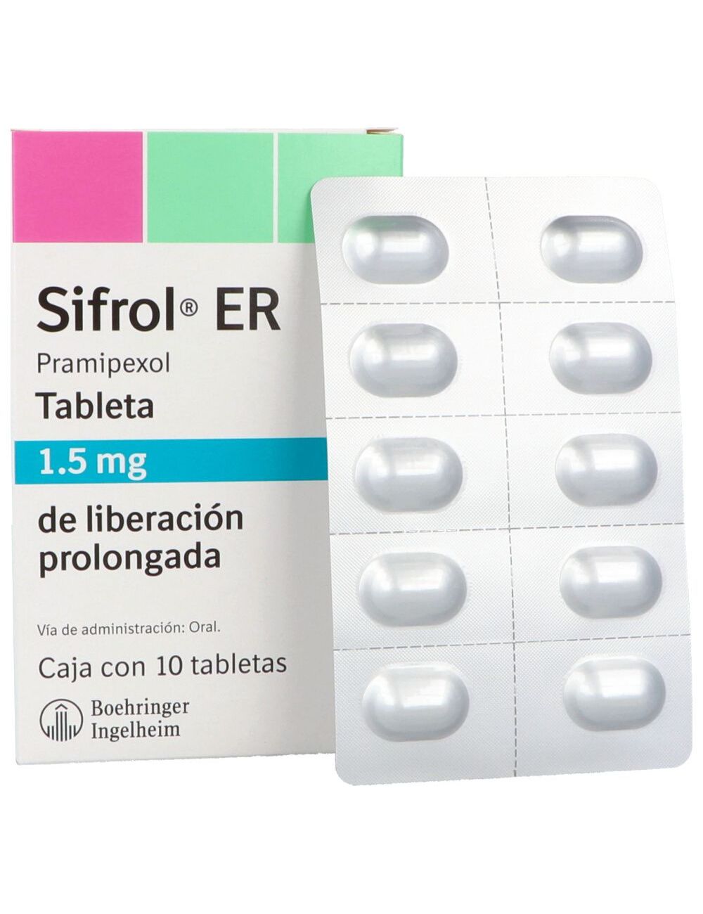 Sifrol® ER 1.5 mg (Pramipexol) - 10 Tabletas - Boehringer