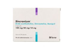 Sincronium 100 mg/40 mg /10 mg Caja Con 28 Cápsulas