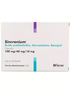 Sincronium 100 mg/40 mg /10 mg Caja Con 28 Cápsulas