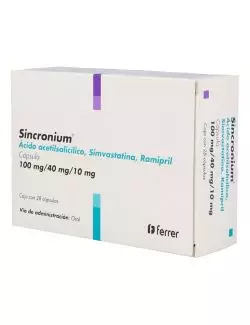 Sincronium 100 mg/40 mg /10 mg Caja Con 28 Cápsulas