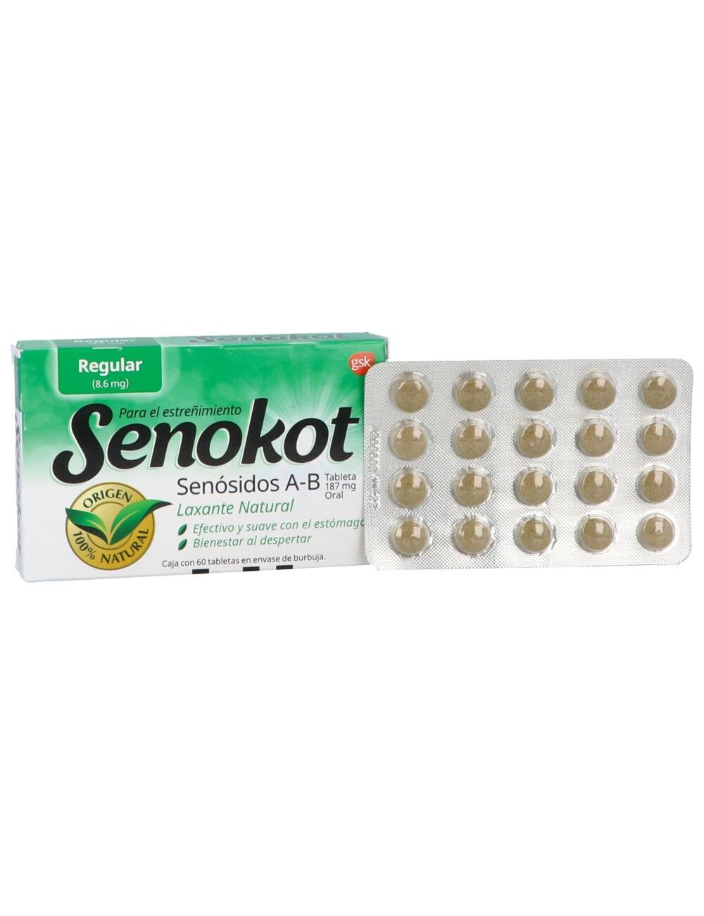 Senokot Regular 8.6mg Caja Con 60 Tabletas Senokot Regular 8.6mg Caja Con 60 Tabletas