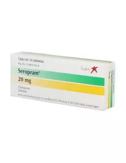Seropram® 20 mg (Citalopram) - Caja con 14 Tabletas - Laboratorio Lundbeck