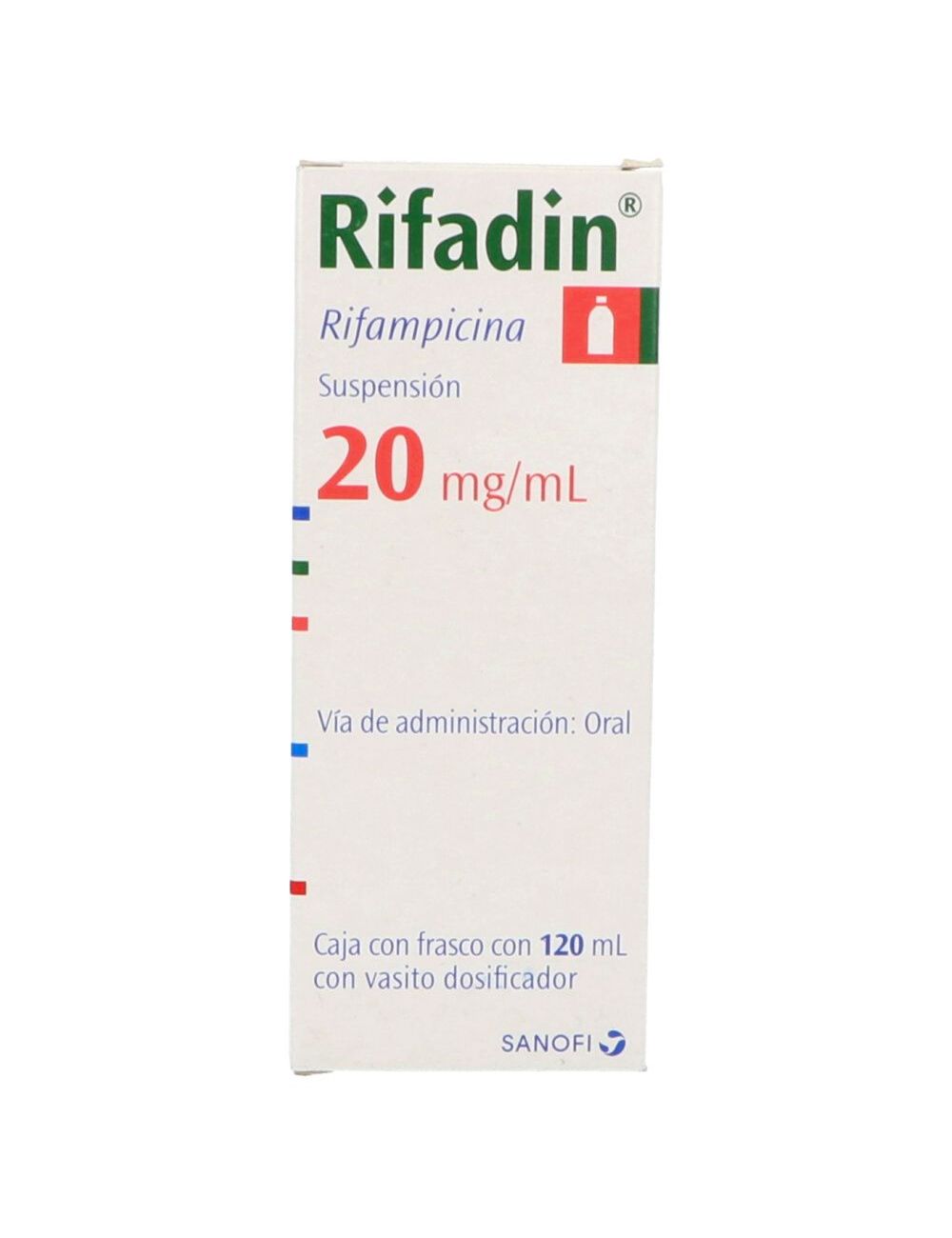 Rifadin Suspensión de 20 mg/mL Frasco con 120 mL -RX2