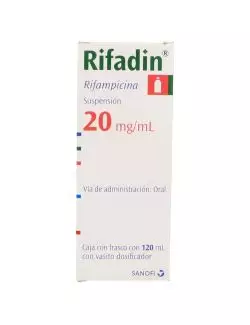 Rifadin Suspensión de 20 mg/mL Frasco con 120 mL -RX2