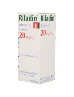 Rifadin Suspensión de 20 mg/mL Frasco con 120 mL -RX2