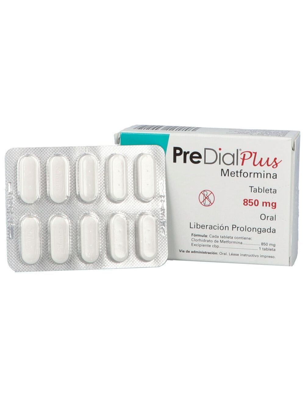 PreDial Plus 850 mg Caja Con 30 Tabletas PreDial Plus 850 mg Caja Con 30 Tabletas