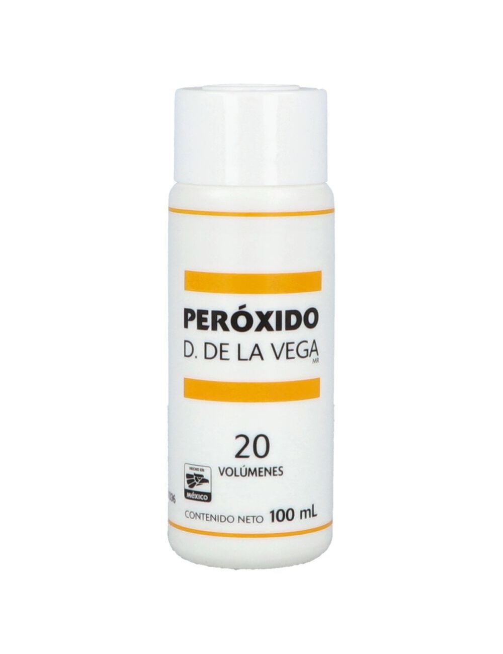 Peroxido D. DE LA VEGA 20 Volúmenes Frasco con 100 mL