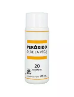 Peroxido D. DE LA VEGA 20 Volúmenes Frasco con 100 mL