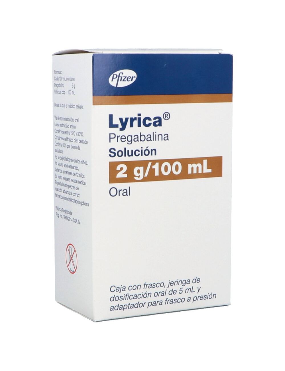 Lyrica 2 g/100 mL Caja Con Frasco Lyrica 2 g/100 mL Caja Con Frasco