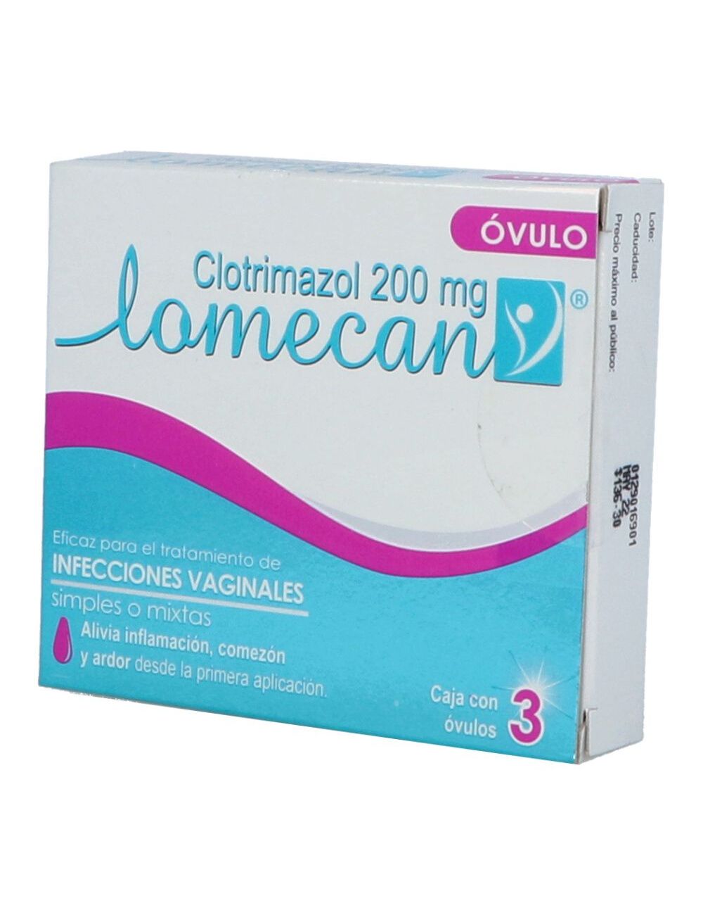 Lomecan 200 mg Caja Con 3 Óvulos Vaginales Lomecan 200 mg Caja Con 3 Óvulos Vaginales