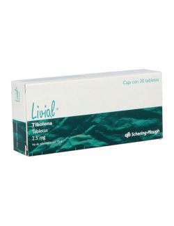 Livial® 2.5 mg - 30 Tabletas | Tibolona | Schering-Plough