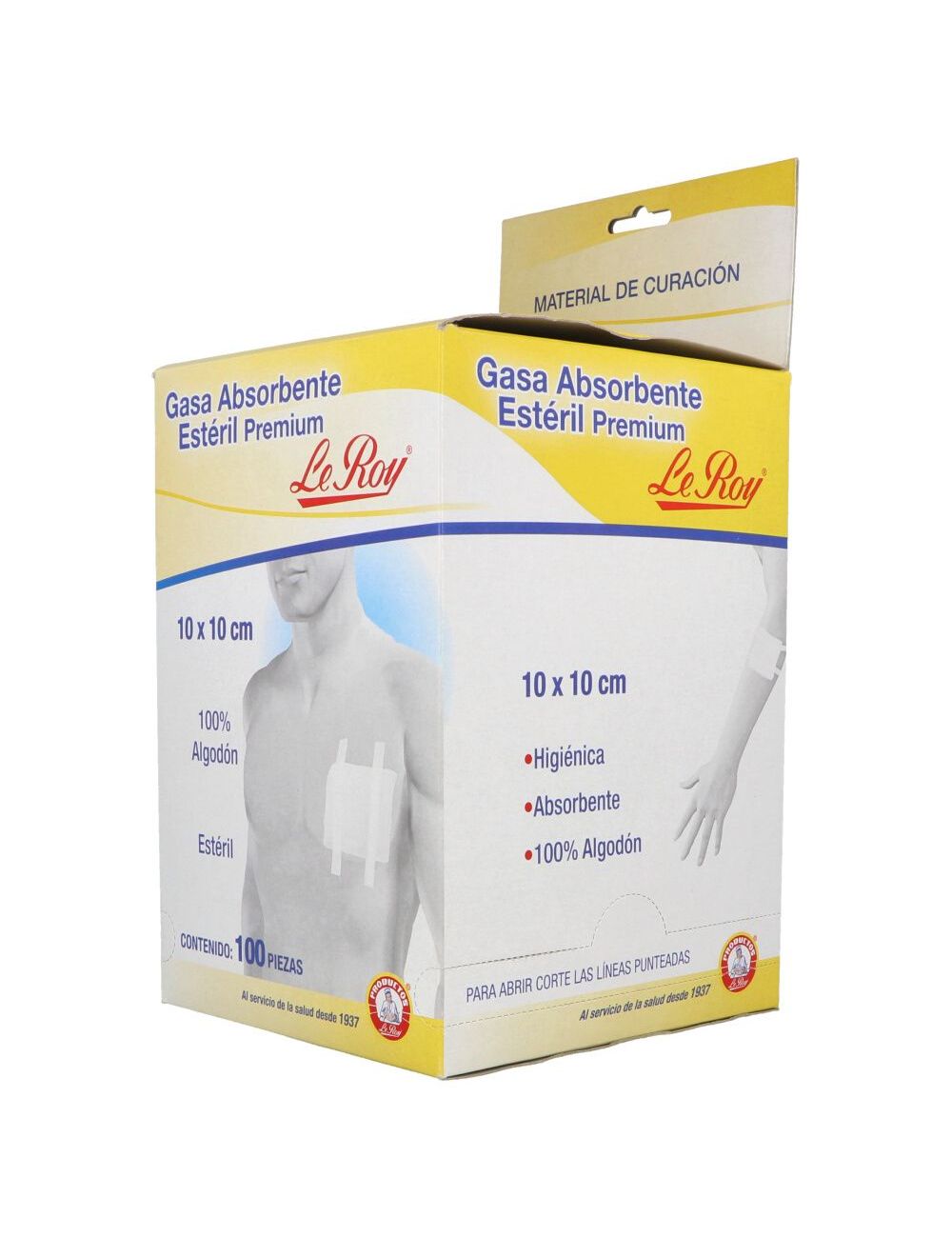 Gasa Estéril Premium Le Roy Caja Con 100 Sobres Con 1 Gasa 10 X 10 cm Gasa Estéril Premium Le Roy Caja Con 100 Sobres Con 1 Gasa 10 X 10 cm