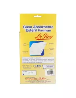 Gasa Estéril Premium Le Roy Caja Con 100 Sobres Con 1 Gasa 10 X 10 cm