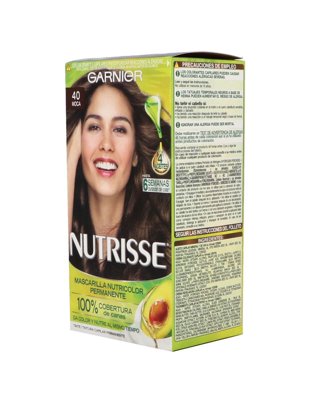 Garnier Nutrisse Tinte En Crema Caja Con 1 Aplicación Color Moca 40 Garnier Nutrisse Tinte En Crema Caja Con 1 Aplicación Color Moca 40