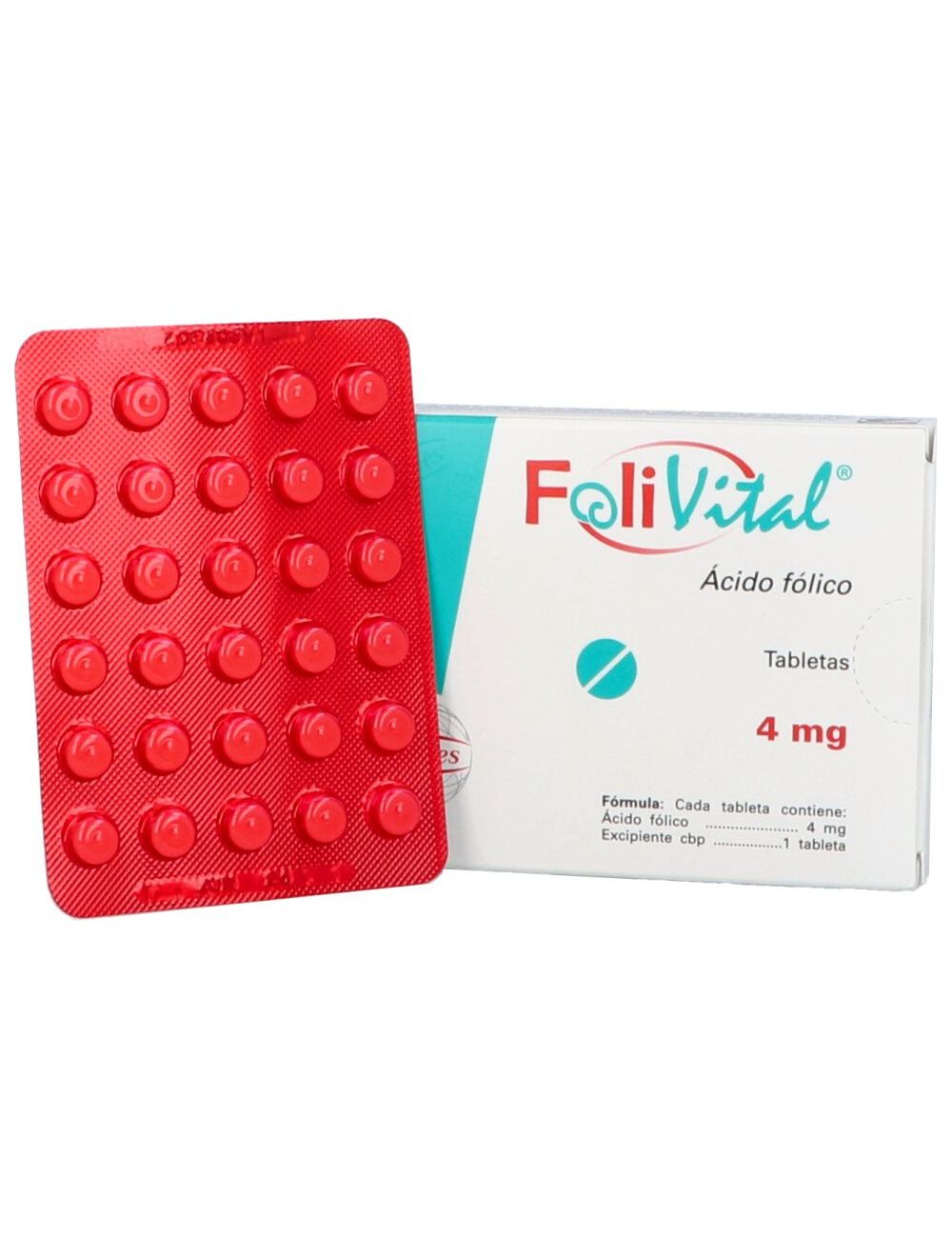 Folivital 4 mg Caja Con 90 Tabletas Folivital 4 mg Caja Con 90 Tabletas