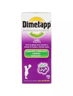 Dimetapp Infantil Jarabe 20 mg / 50 mg Caja Con Frasco Con 150 mL