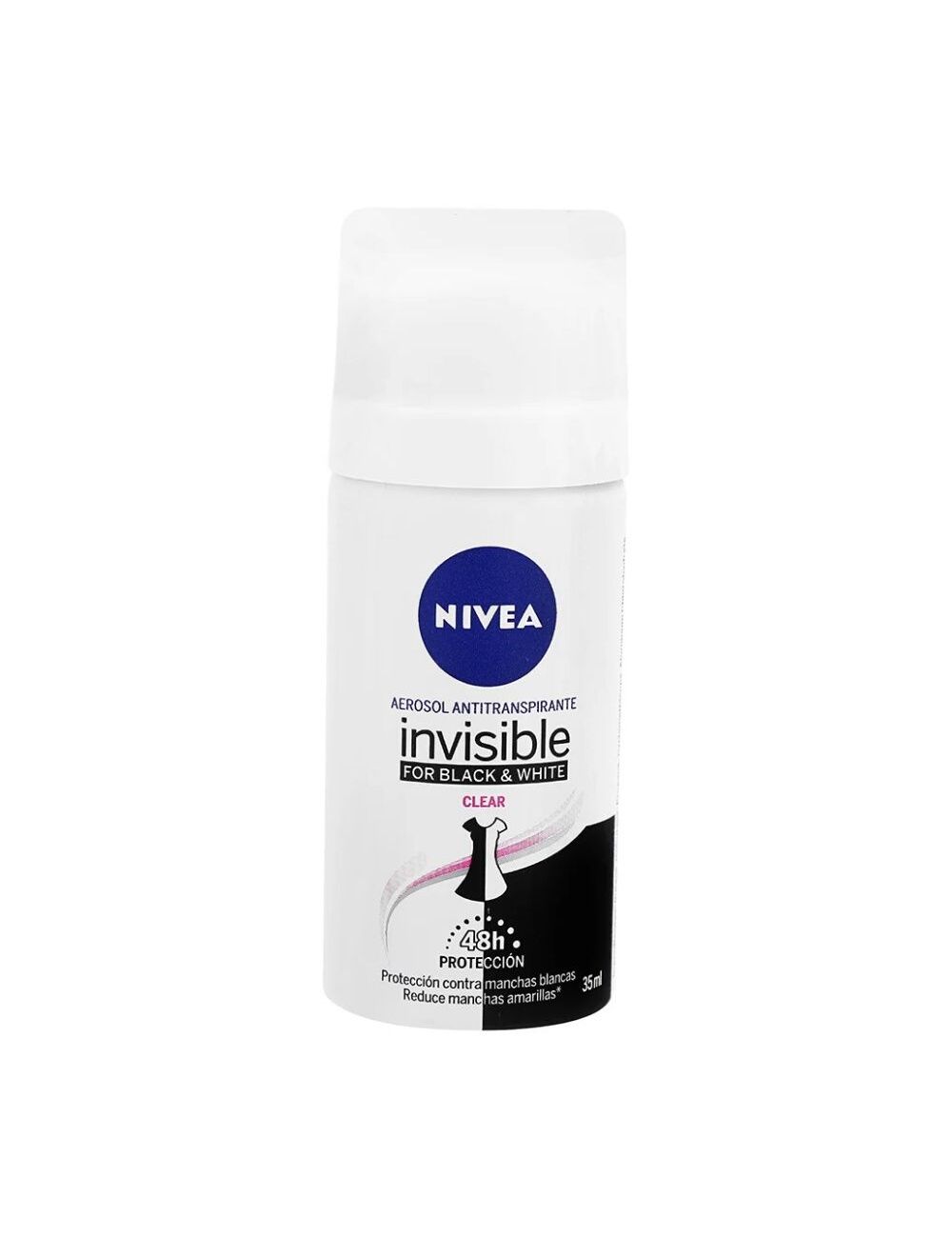 Antitranspirante Nivea Black & White Invisible Roll-On Con 35 ml