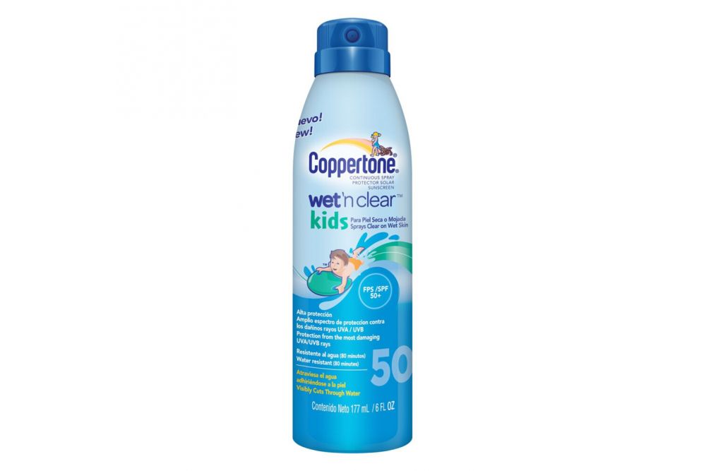 Coppertone Wet´n Clear Kids FPS 50 Bote Spray Con 177mL