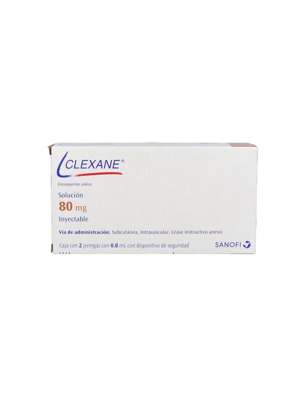 Clexane 80 mg Solución Caja Con 2 Jeringas Con 0.8 mL - RX