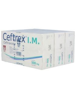 Ceftrex® I.M. 500 mg - Ceftriaxona | Caja Completa | Siegfried Rhein- RX2