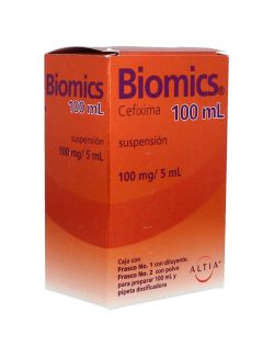 Biomics® Suspensión (Cefixima 100mg/5mL) - 100mL | ALTIA | RX2