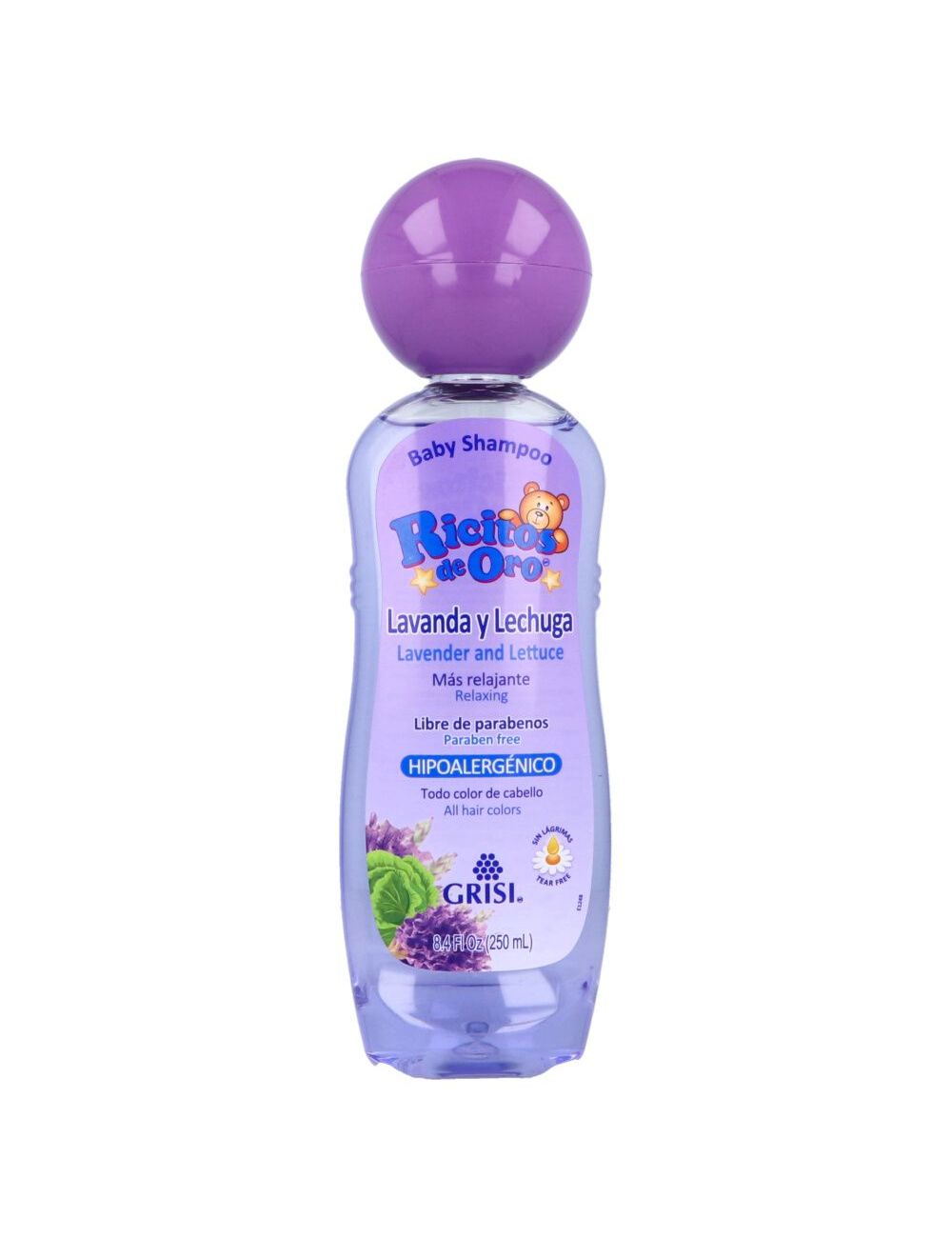 Baby Shampoo Ricitos De Oro Lavanda Y Lechuga Botella Con 250mL Baby Shampoo Ricitos De Oro Lavanda Y Lechuga Botella Con 250mL