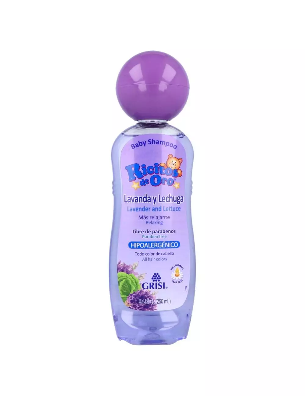 Baby Shampoo Ricitos De Oro Lavanda Y Lechuga Botella Con 250mL