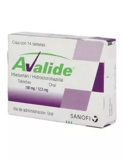 Avalide 150 mg / 12.5 mg Caja Con 14 Tabletas