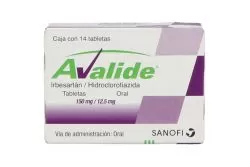 Avalide 150 mg / 12.5 mg Caja Con 14 Tabletas