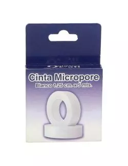 Cinta Micropor Blanco Empaque Con Rollo De 1.25 cm x 5 M