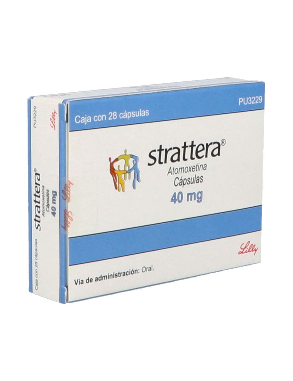 Strattera® 40 mg (Atomoxetina) - Caja con 28 Cápsulas - Laboratorio Eli Lilly