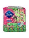 Saba Teens Con Alas Ultradelgada Bolsa Con 10 Toallas