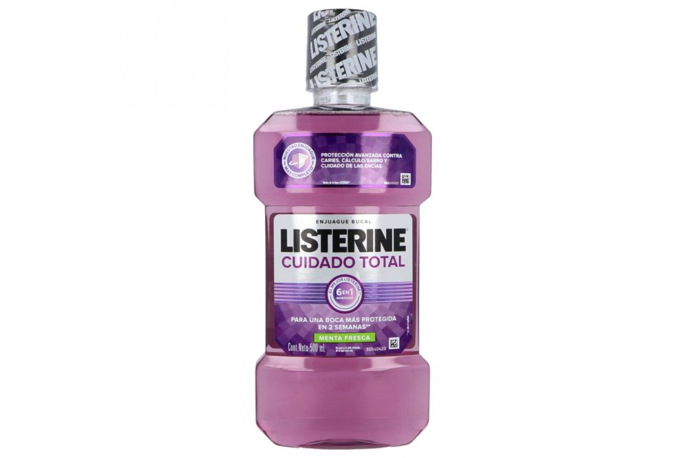 Listerine Cuidado Total Enjuague Bucal Botella Con 500mL