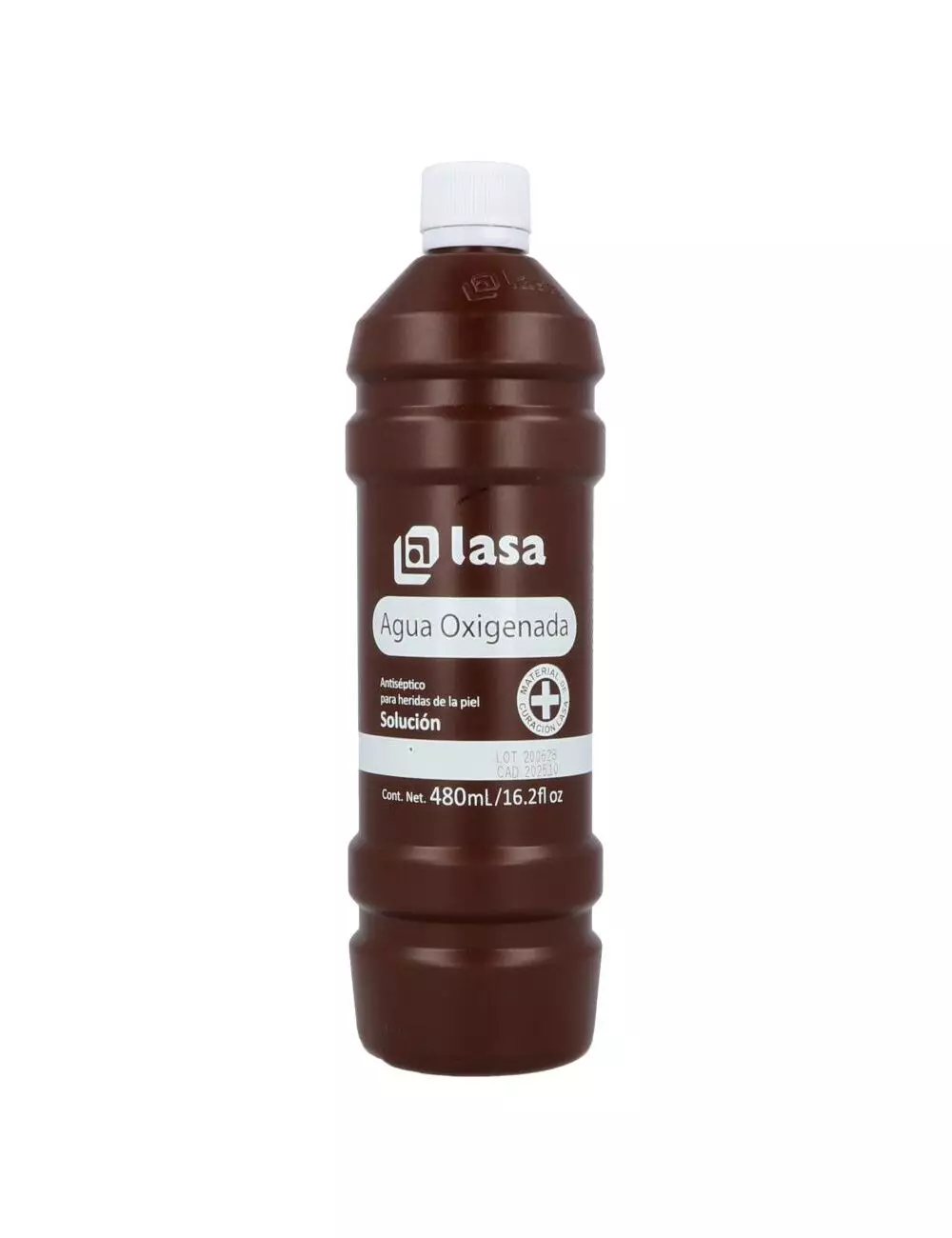 Lasa Agua Oxigenada Solución 10.5 Volumenes Botella Con 480 mL