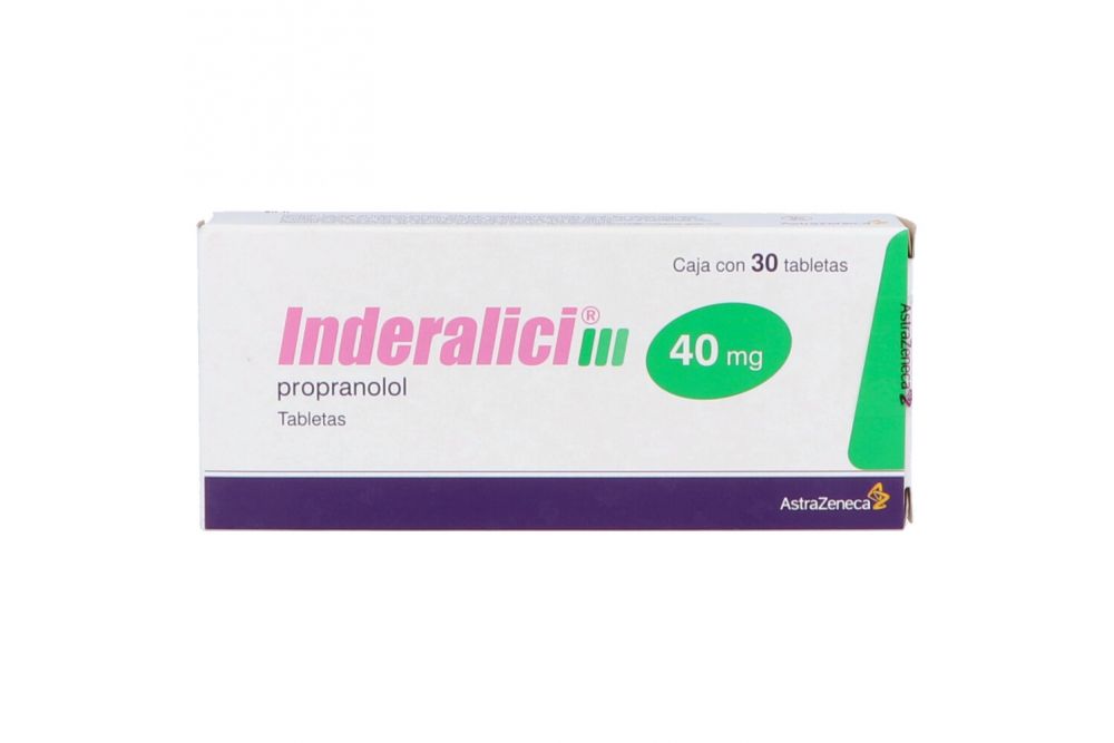 Inderalici 40 mg Caja Con 30 Tabletas