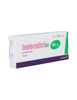 Inderalici 40 mg Caja Con 30 Tabletas